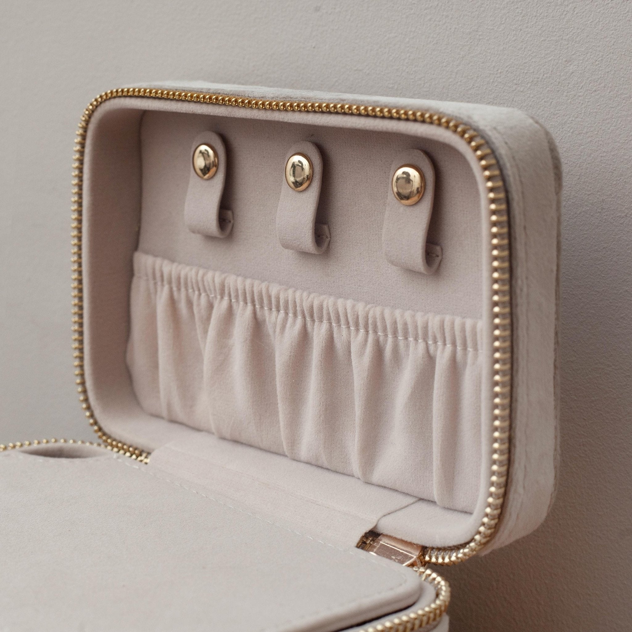 Personalised Velvet Travel Jewellery Box - Jessica Hollie Gifts